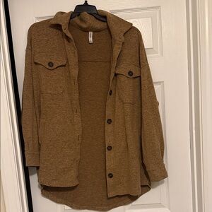 Zenana Outfitters Tan Knit Top